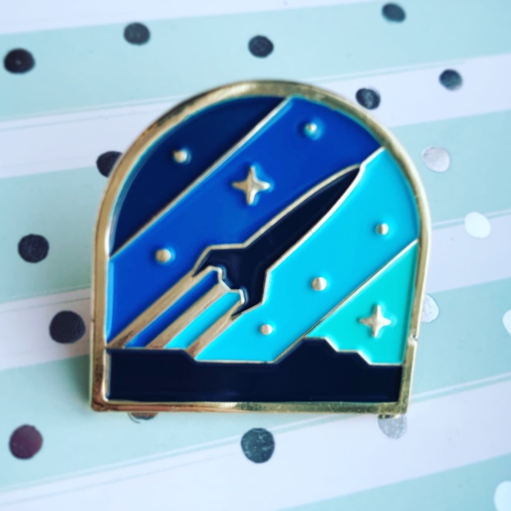 Rocket Enamel Pin • Space Travel